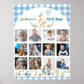 フローラ間抜けグースの最初の年の写真マイルストーン記号 ポスター (正面)