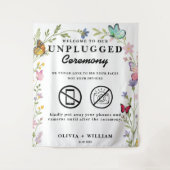 フローラ防波無詰結婚式の歓迎 タペストリー (正面)