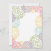 フローラ除·売却パーティの招待状カード紫 招待状 (裏面)