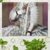 フローラ陰謀ピンク牡丹マスク キッチンタオル (折り畳み)