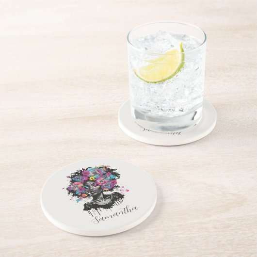 フローラ階級のアフロウーマン コースター (側面)