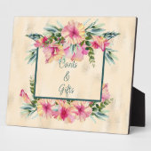 フローラ離れカードとギフト フォトプラーク (側面)