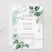 フローラ離れグリー結婚の夏 招待状 (正面)