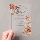 フローラ離れ秋への招待 アクリル招待状 (インサイチュ (ポータブル))