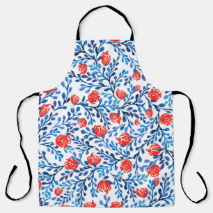 フローラ離れ:シームレスな自然パターン エプロン