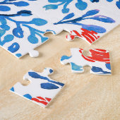 フローラ離れ：シームレスな自然パターン ジグソーパズル (側面)