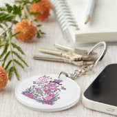 フローラ雪だるま：勝利を愛する女の子 キーホルダー (正面右)