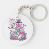 フローラ雪だるま：勝利を愛する女の子 キーホルダー (裏面)