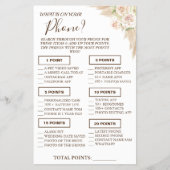 フローラ電話に何が入っているかシャワーゲームカード チラシ (正面)