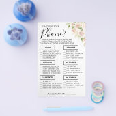 フローラ電話に何が入っているかシャワーゲームカード チラシ (シングル)