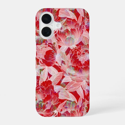 フローラ電話ケース iPhone 16ケース (裏面)