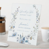 フローラ青い何かブライダルシャワー 台座サイン (インサイチュ)