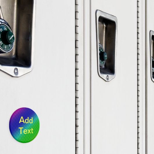 フローラ青い緑の虹のグラデーション斜めブレンド マグネット (インサイチュ (ロッカー))