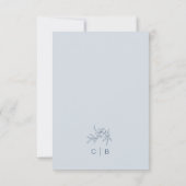 フローラ青サンキューカード サンキューカード (裏面)