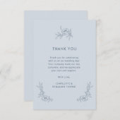 フローラ青サンキューカード サンキューカード (正面/裏面)