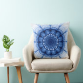 フローラ青 クッション (椅子)