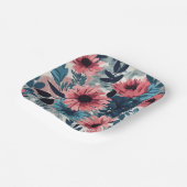 フローラ青 ペーパープレート (傾斜あり)