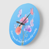 フローラ響 ラージ壁時計 (傾斜)