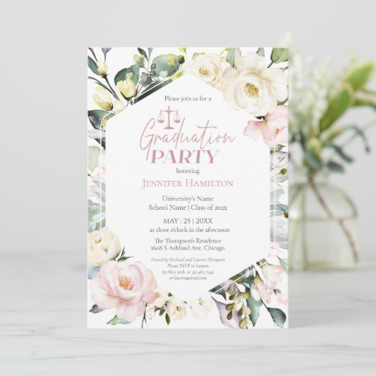 フローラ額写真法学校卒業会 招待状 (スタンド正面)