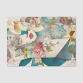 フローラ顔混合メディアコラージュエフエメラデクページ 薄葉紙 (正面)