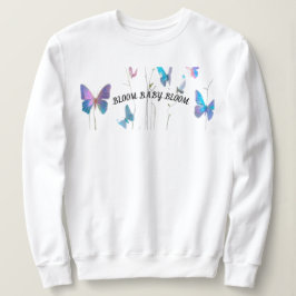 フローラ顔 – 美しい女性と花スプリットアート スウェットシャツ