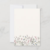 フローラ食事RSVPカード 出欠カード (裏面)