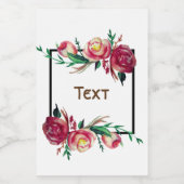 フローラ飲食品ラベルセット フードラベル (シングルラベル)