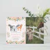 フローラ馬誕生日写真 招待状 (スタンド正面)