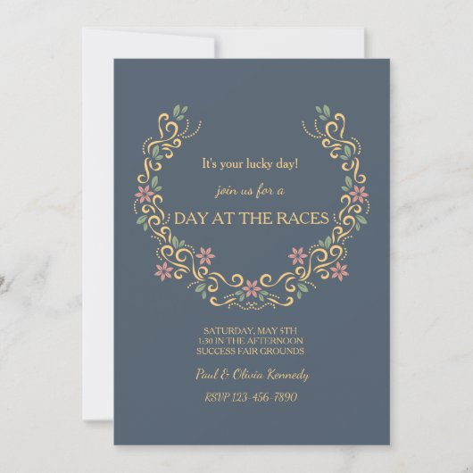 フローラ馬蹄招待状 招待状 (正面)