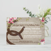 フローラ馬靴素朴結婚式招待状 招待状 (スタンド正面)