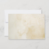 フローラ高齢者素朴紙結婚屋外 出欠カード (裏面)