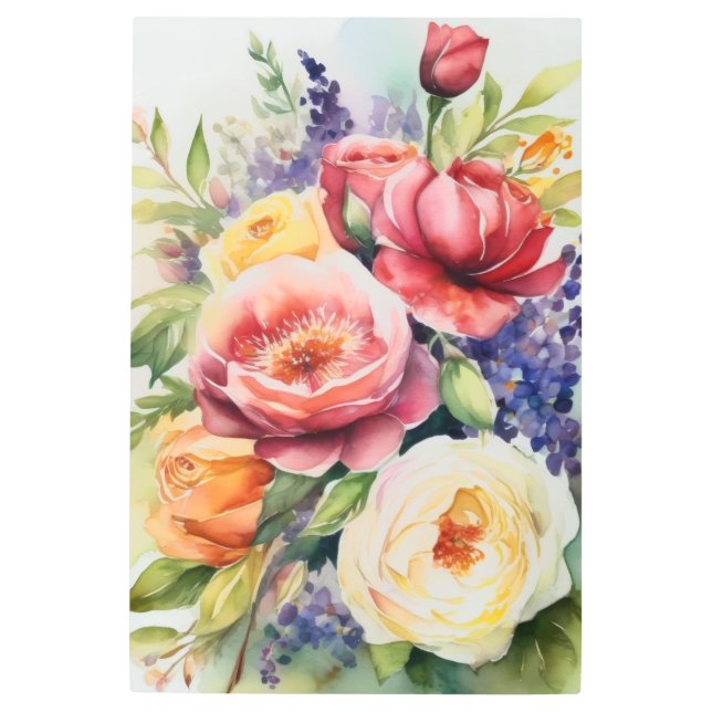 フローラ魅了 メタルプリント (正面)