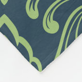 フローラ魅力的ダマスクのシームレスなパターン フリースブランケット (角)