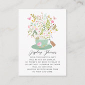 フローラ魅力的ティーディスプレイシャワー エンクロージャーカード (正面)