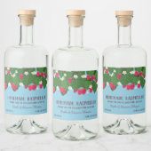 フローラ魅力的ラズベリーリキュールサンキュー リキュールボトルラベル (ボトル)