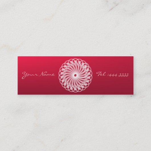 フローラ魅力的曼荼羅 スキニー名刺 (正面)