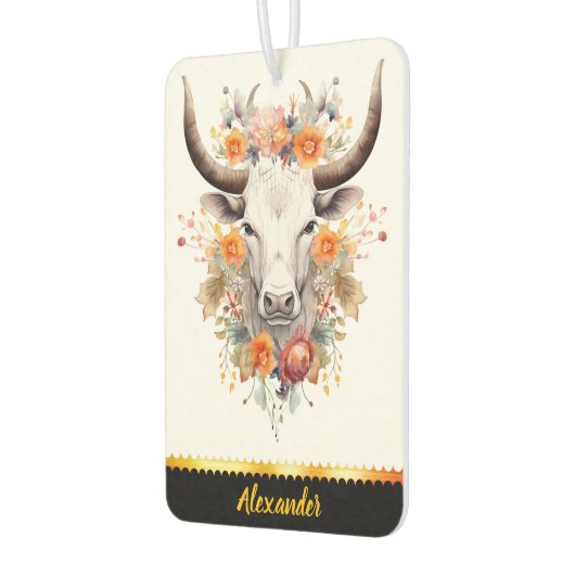 フローラ魅力的牛のような形をした空気清浄剤 カーエアーフレッシュナー (左)