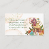 フローラ魔法の妖精ウッドランドブックリクエストゲーム 名刺 (裏面)