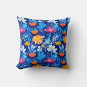 フローラ鮮やかウェルネス名前をカスタムする枕 クッション (正面)