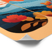 フローラ鮮やかトーストウォールアート&デコ付きエレガント ポスター (角)