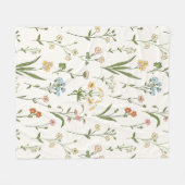 フローラ鮮やかメドレーフリースブランケット フリースブランケット (正面(横))