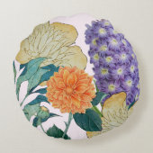 フローラ鮮やかメドレー円枕 ラウンドクッション (裏面)
