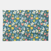 フローラ鮮やかメドレー キッチンタオル (横)
