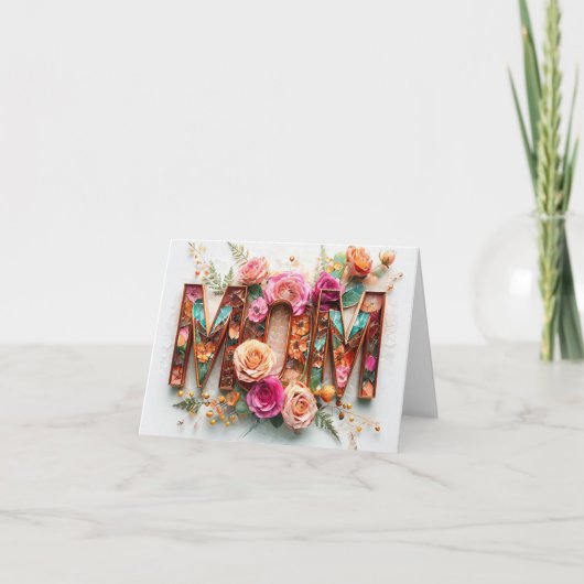 フローラ鮮やかモザイクマザーズデイカード カード (正面)