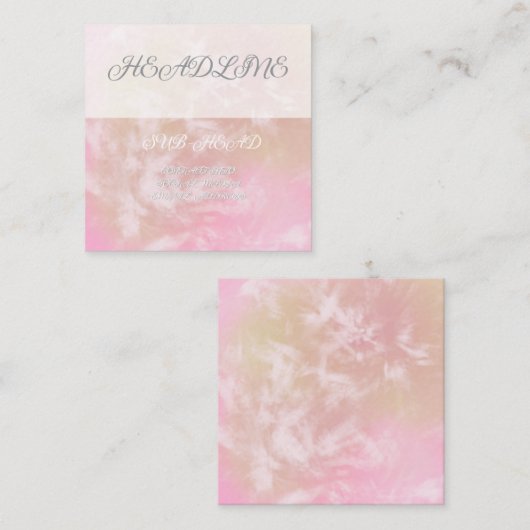 フローラ鮮やか名刺 スクエア名刺 (正面/裏面)