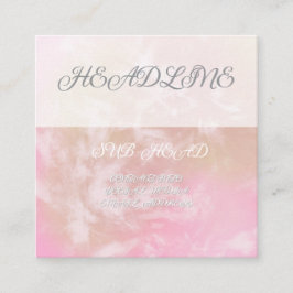 フローラ鮮やか名刺 スクエア名刺