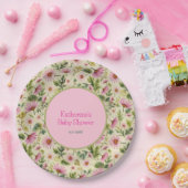 フローラ鮮やか春ベビーシャワー ペーパープレート (パーティー)
