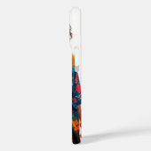 フローラ鮮やか着物iPhone 16ケース Case-Mate iPhoneケース (裏面 / 左)