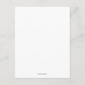 フローラ鮮やか結婚式の受付プレート サンキューカード (裏面)