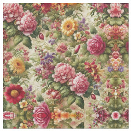 フローラ鮮やか綿布 – エレガンスの庭 ファブリック